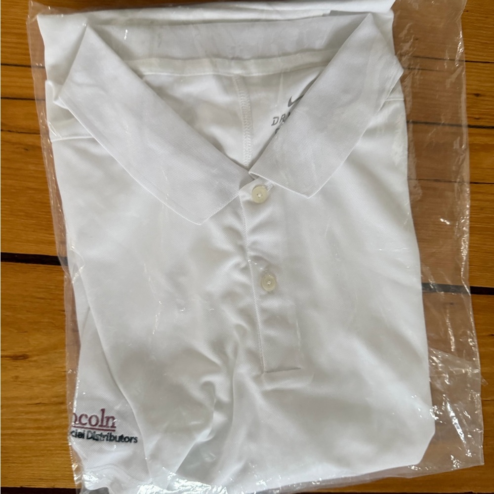 New Nike White Polo Shirt - Picture 5 of 6